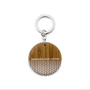 Fondation Louis Vuitton iconic polka dot round keychain